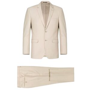 Renoir 201-3 Men's Formal Slim Fit Suit R48/42 NWT Beige